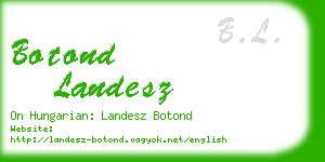 botond landesz business card